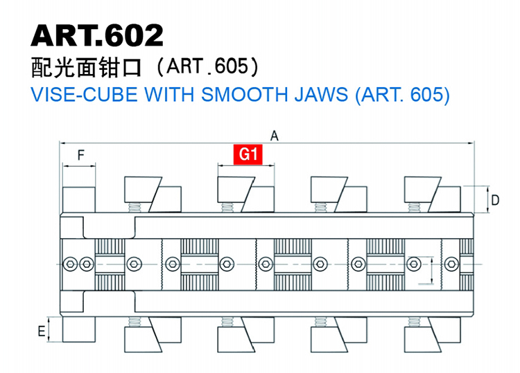 意大利吉拉蒂ART.602配光面钳口